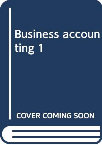 Business accounting 1 (9780582416215) by Frank Wood