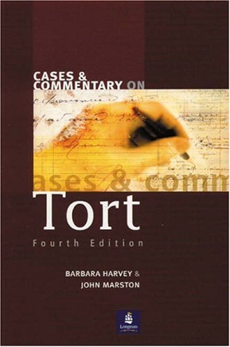9780582423510: Cases and Commentary on Tort