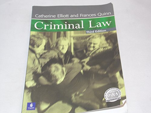 Beispielbild fr Criminal Law zum Verkauf von Reuseabook