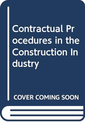 9780582432239: Contractual Procedures in the Construction Industry