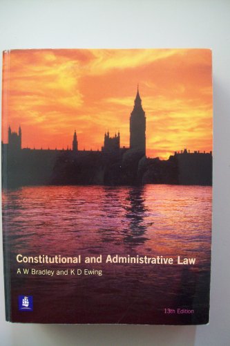 9780582438071: Constitutional and Administrative Law