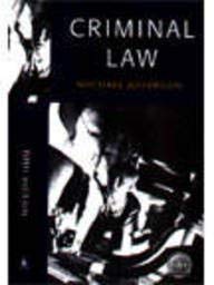 Beispielbild fr Criminal Law (Foundation Studies in Law Series) zum Verkauf von WorldofBooks