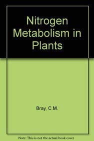 Beispielbild fr NITROGEN METABOLISM IN PLANTS. zum Verkauf von Cambridge Rare Books