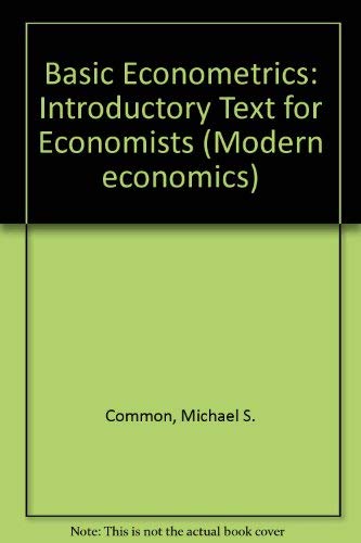 Stock image for Basic Econometrics: Introductory Text for Economists for sale by NEPO UG