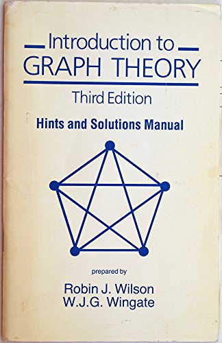 9780582447035: Introduction to Graph Theory: Hints & Solutions Manual