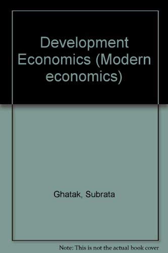 Development Economics (Longman Handbooks in Agriculture) (9780582448735) by Ghatak, Subrata
