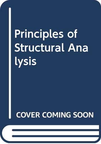 Imagen de archivo de Principles of Structural Analysis a la venta por Better World Books