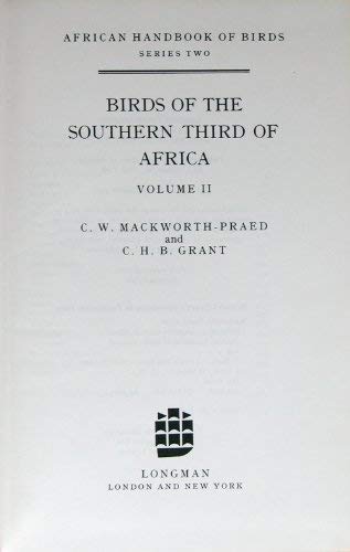 Stock image for Birds of the Southern Third of Africa (African Handbook of Birds, Series II) for sale by Brused Books