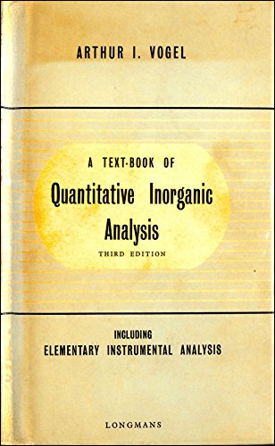 Stock image for Textbook of Quantitative Inorganic Analysis for sale by WorldofBooks