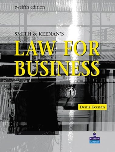 Stock image for Law for Business for sale by WorldofBooks