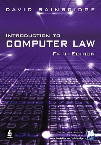 Stock image for Introduction to Computer Law for sale by WorldofBooks