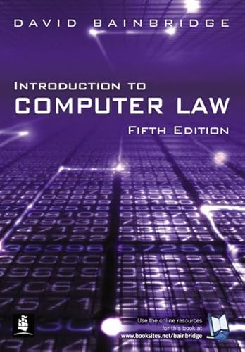 Stock image for Introduction to Computer Law for sale by WorldofBooks