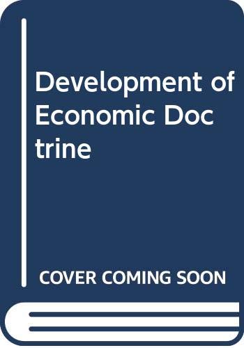 Development of Economic Doctrine (9780582480209) by Alexander Gray