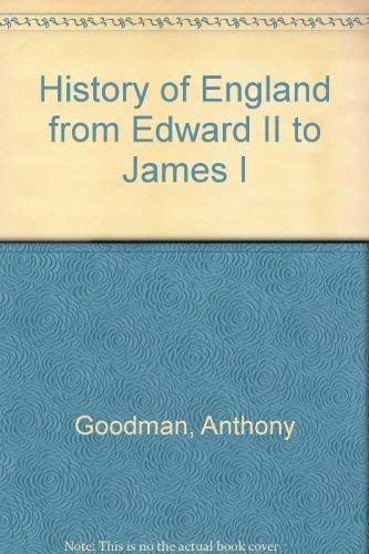 Beispielbild fr History of England from Edward II to James I zum Verkauf von WorldofBooks