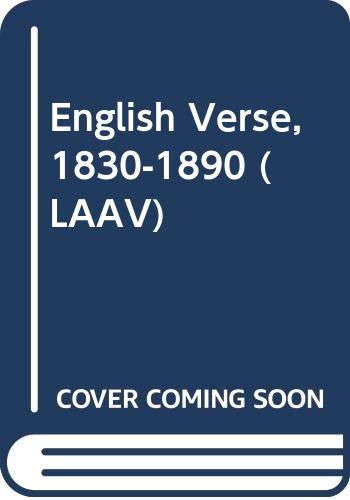 9780582483873: English Verse, 1830-90: 006 (LAAV)