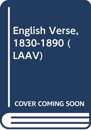 Stock image for English Verse, 1830-90: 006 (LAAV) for sale by AwesomeBooks