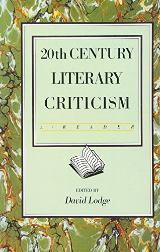 20th century literary criticism : a reader