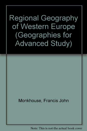 Imagen de archivo de Regional Geography of Western Europe (Geographies for Advanced Study S.) a la venta por WeBuyBooks