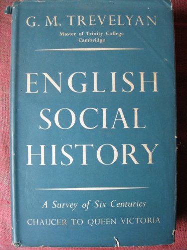 Beispielbild fr English Social History zum Verkauf von Better World Books