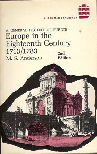 Stock image for Europe in the Eighteenth Century, 1713-1783 for sale by Better World Books: West