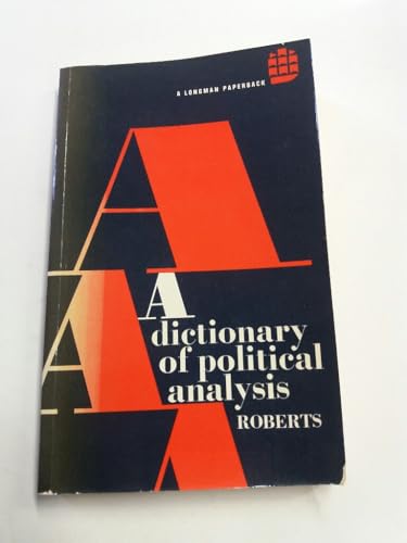 Stock image for A Dictionary of Political Analysis. for sale by G. & J. CHESTERS