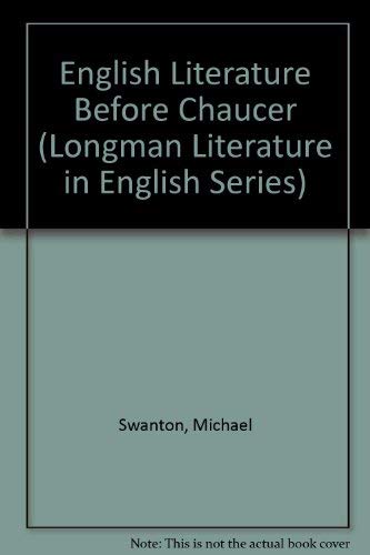 9780582492417: English Literature Before Chaucer (Longman Literature in English Series)