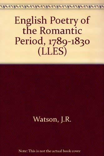 9780582492592: English Poetry of the Romantic Period, 1789-1830 (Studies in Modern History)