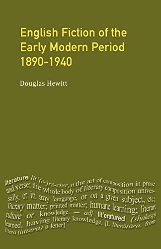 Imagen de archivo de English Fiction of the Early Modern Period (Longman Literature In English Series) a la venta por AwesomeBooks