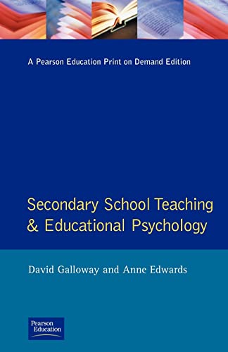 Imagen de archivo de Secondary School Teaching and Educational Psychology (Effective Teacher, The) a la venta por WorldofBooks