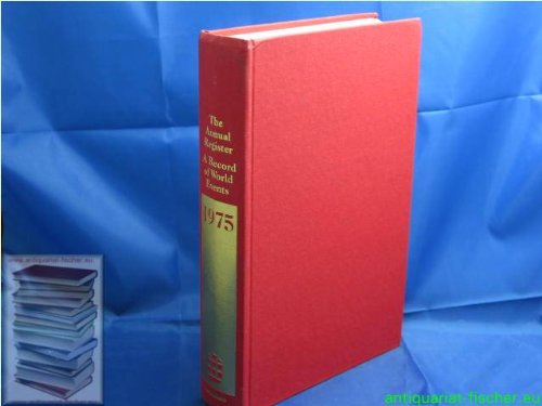 9780582501201: The Annual Register of World Events 1975