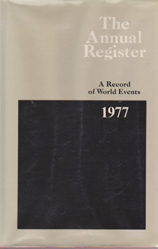 9780582502253: Annual Register of World Events 1977