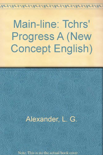 Beispielbild fr Main-line: Tchrs` Progress A (New Concept English S.) zum Verkauf von Buchpark