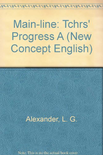 9780582515390: Mainline Progress A: Teacher's Book (New Concept English)