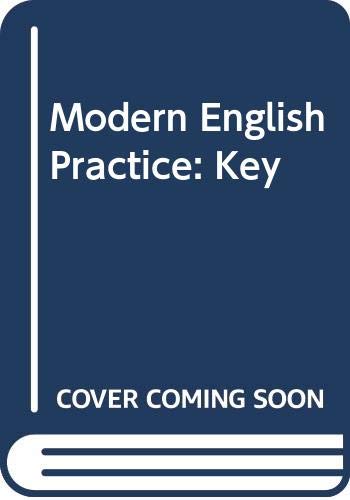 Stock image for Modern English Practice: Key for sale by Hamelyn