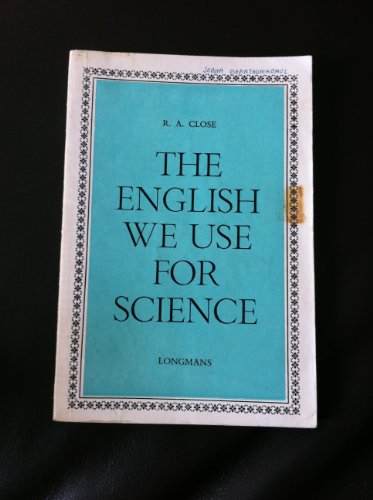 Stock image for English We Use for Science for sale by Versandantiquariat Felix Mcke