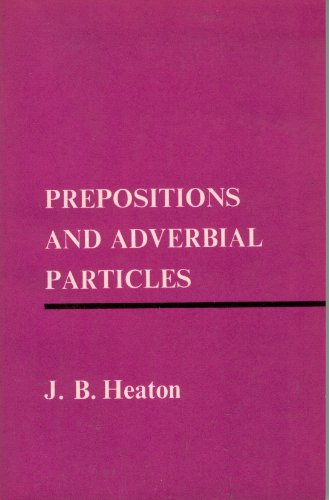 Beispielbild fr Prepositions and Adverbial Particles zum Verkauf von WorldofBooks