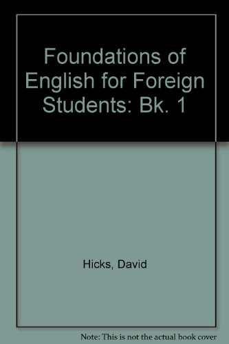 9780582522053: Foundations of English for Foreign Students: Bk. 1