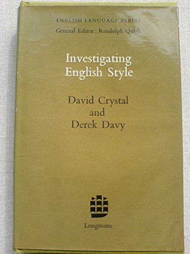 Investigating English Style (English Language Series)