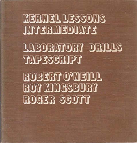 Imagen de archivo de Kernel Lessons Intermediate a la venta por Tamery