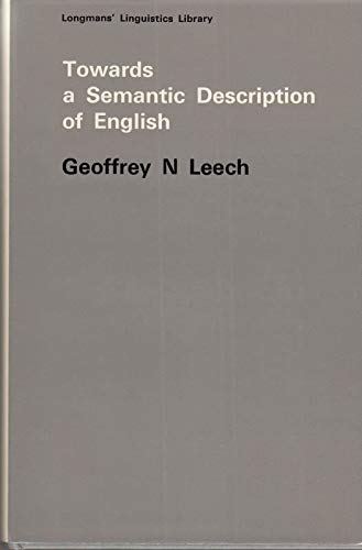 Imagen de archivo de Towards a Semantic Description of English a la venta por Better World Books