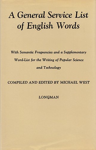 9780582525269: General Service List of English Words