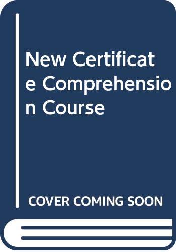 New Certificate Comprehension Course (9780582525740) by Etherton/Alan Roy Brian