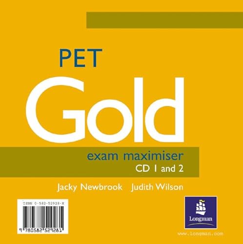 PET Gold Exam Maximiser CD 1-2 (9780582529281) by Wilson, Judith; Newbrook, Jacky