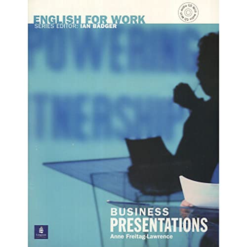 Imagen de archivo de English for Work: Business Presentations Book/CD Pack (General Professional English) a la venta por medimops