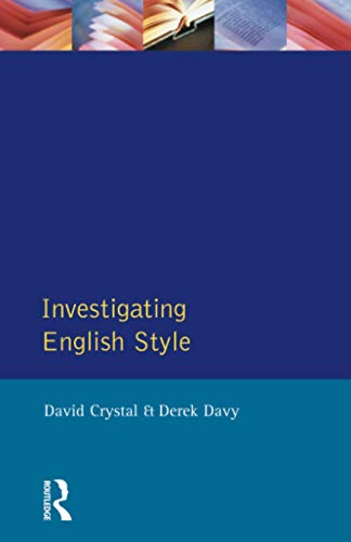 9780582550117: Investigating English Style