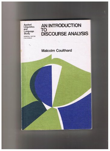 9780582550872: An Introduction to Discourse Analysis (Applied Linguistics and Language Study)