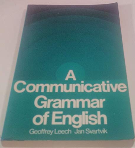 Beispielbild fr A Communicative Grammar of English zum Verkauf von Better World Books