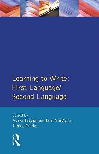 Beispielbild fr Learning to Write: First Language/Second Language zum Verkauf von Blackwell's