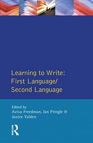 9780582553712: Learning to Write: First Language/Second Language (Applied Linguistics and Language Study)