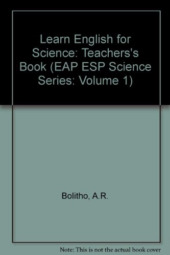 9780582554825: Learn English for Science: Teachers's Book (EAP ESP Science Series: Volume 1)